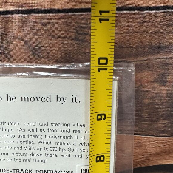 1966 Pontiac Bonneville Original Vintage Print Ad Classic Car Wide-Track GM - Picture 5 of 5